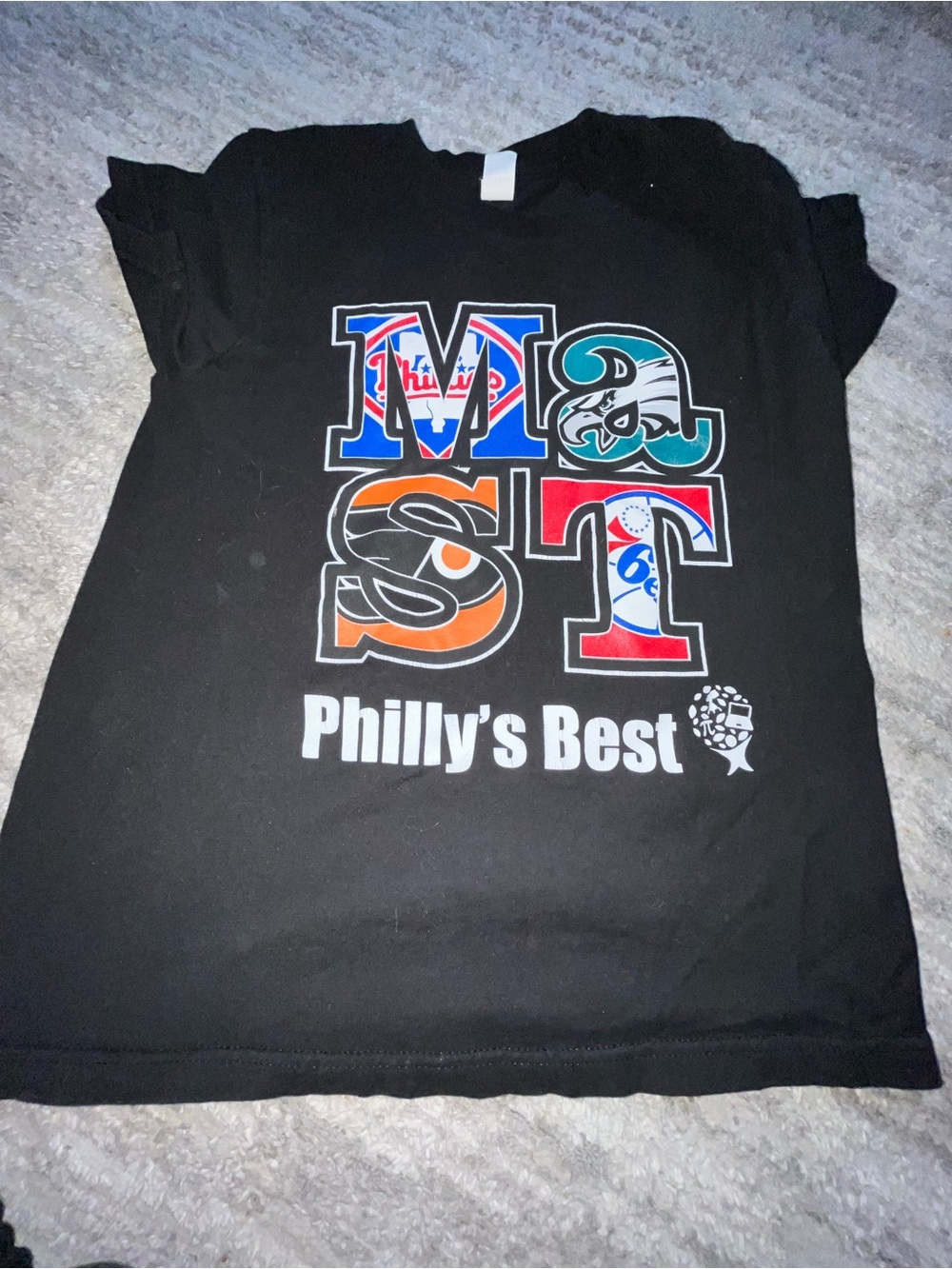 Kids Black Graphic Tee - 'MST' Logo
